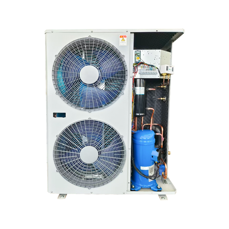 Condensatie-eenheid met luchtuitlaat aan de zijkant (met behulp van een Panasonic-compressor) 3-12 pk