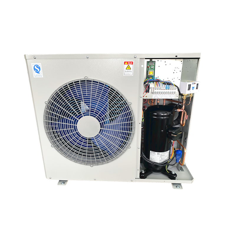 Condensatie-eenheid met luchtuitlaat aan de zijkant (met behulp van een Panasonic-compressor) 3-12 pk
